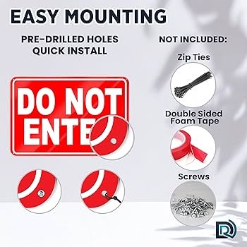 Amazon.co.jp: サインを入力しないでください - 8x12 アルミニウム Amazon.co.jp: サインを入力しないでください - 8x12 アルミニウム